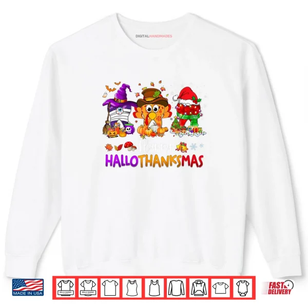 Sweatshirt Happy Hallothanksmas Dental Halloween Thanksgiving Christmas Shirt