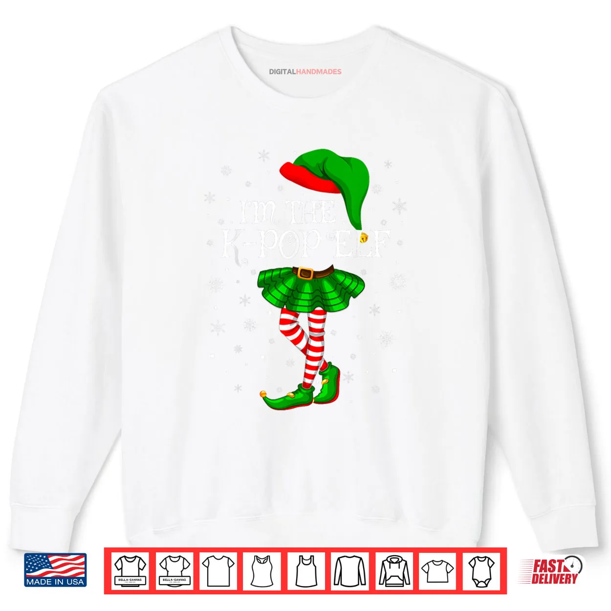K Pop Elf Christmas Family Group Girls Xmas Pajama Shirt K Pop Elf Christmas Family Group Girls Xmas Pajama Shirt