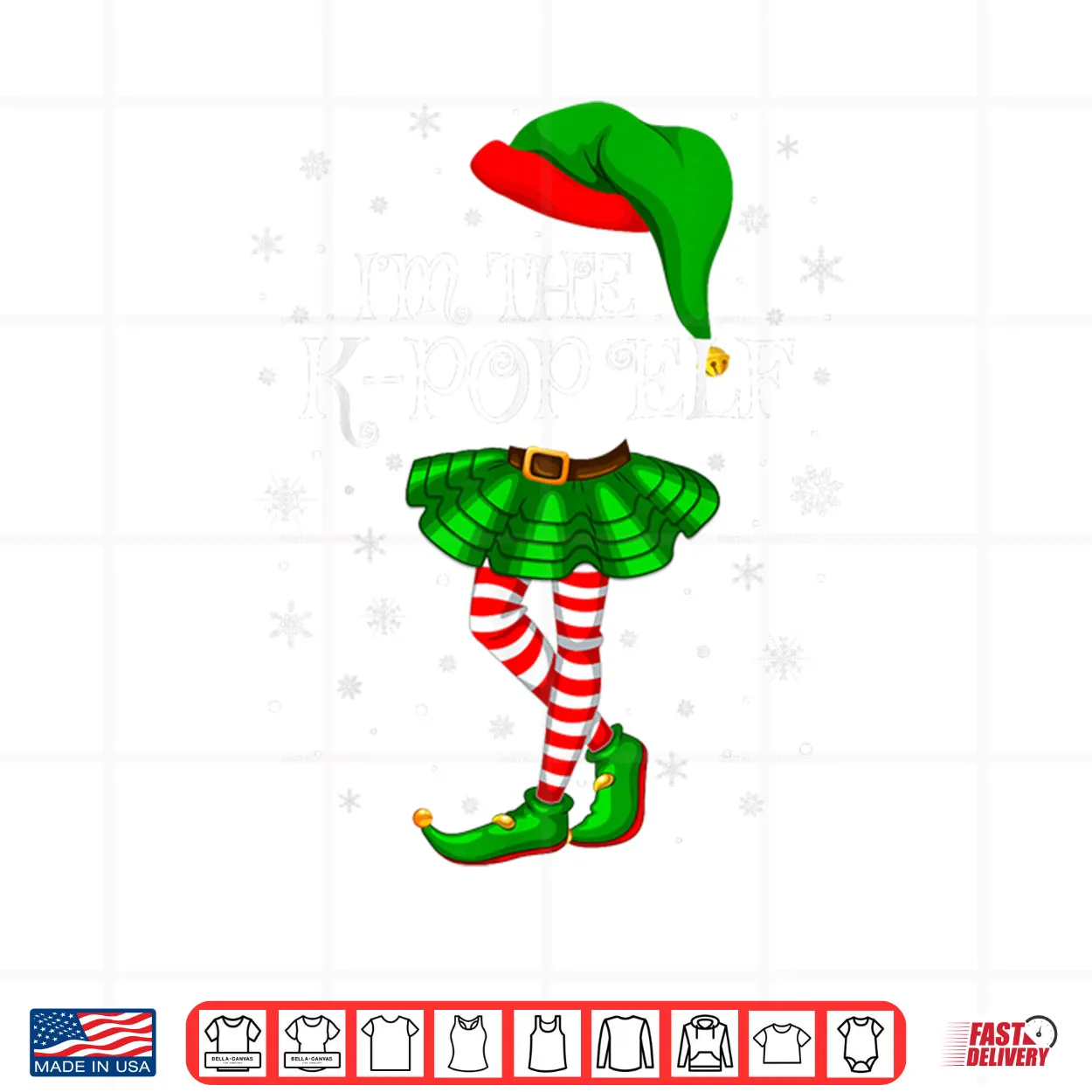 K Pop Elf Christmas Family Group Girls Xmas Pajama Shirt K Pop Elf Christmas Family Group Girls Xmas Pajama Shirt