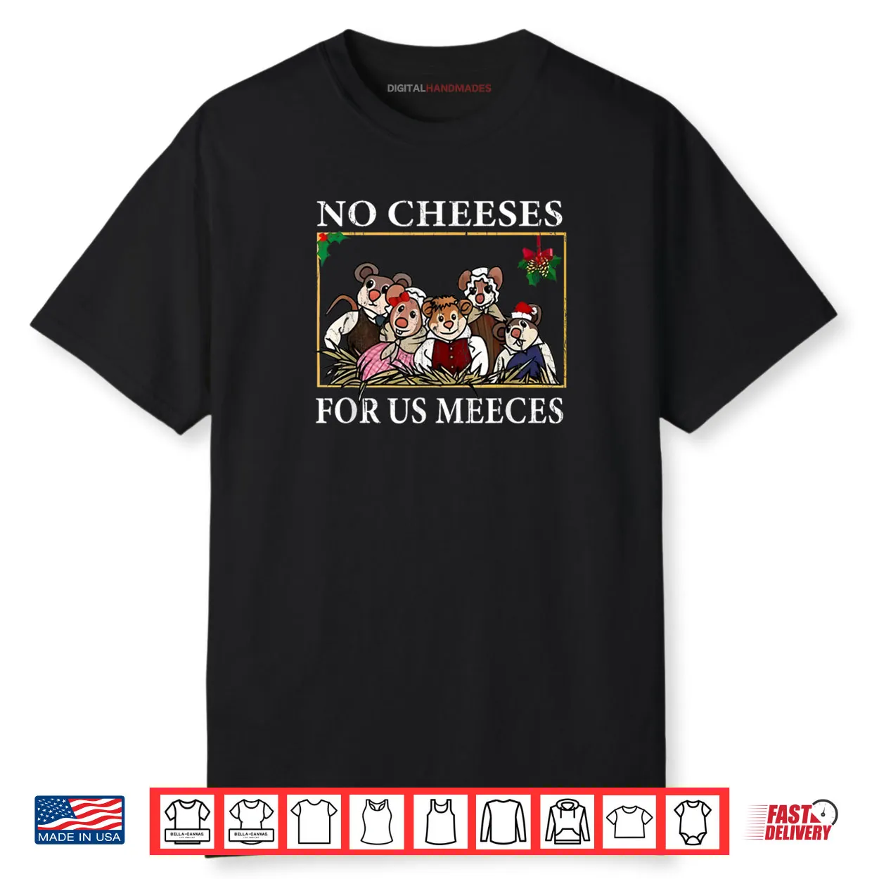 No Cheeses for Us Meeces Vintage Christmas Shirt No Cheeses for Us Meeces Vintage Christmas Shirt