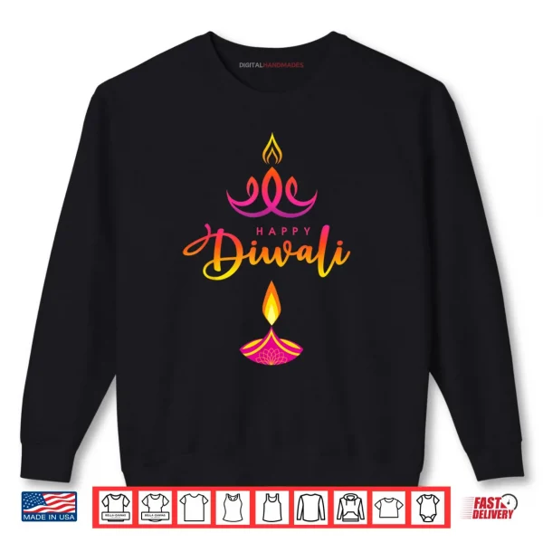 Sweatshirt Diwali Deepavali Hindu Indian Festival of Lights Symbol Shirt