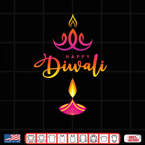 Design Diwali Deepavali Hindu Indian Festival of Lights Symbol Shirt