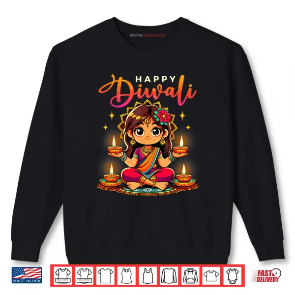 Sweatshirt Happy Diwali Funny Festival Proud Indian Shirt
