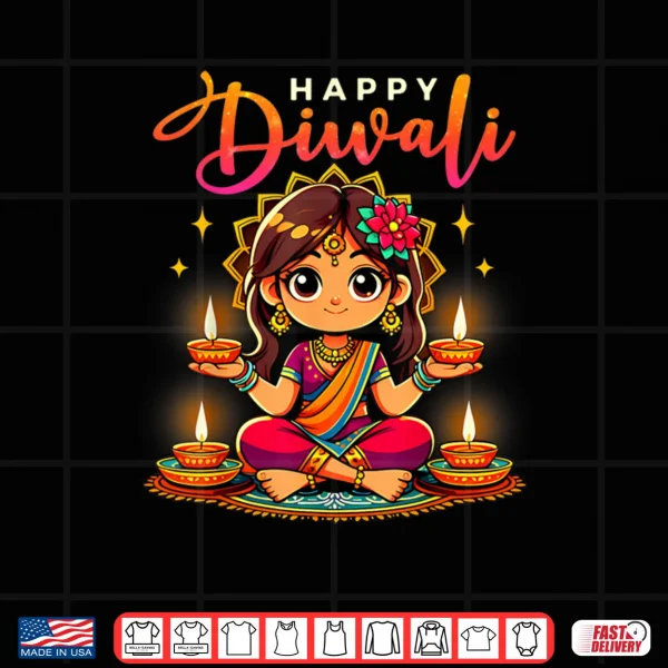 Design Happy Diwali Funny Festival Proud Indian Shirt
