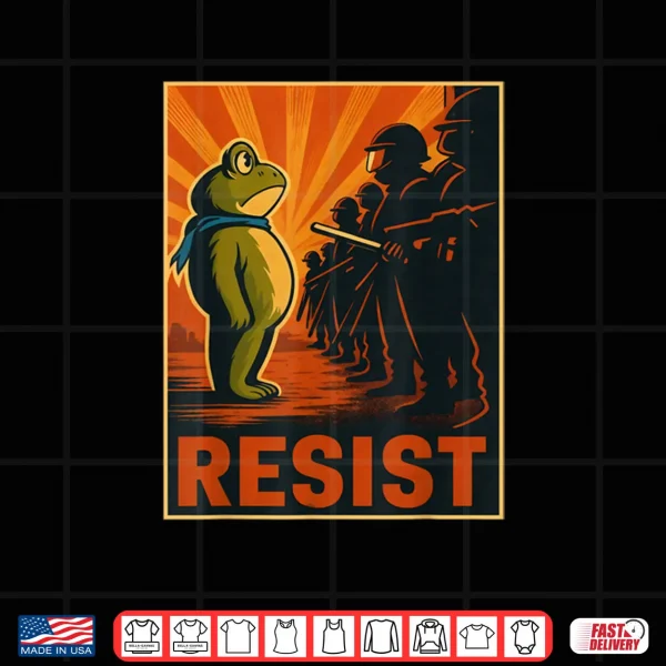 Design Frog Resist Portland Frog Protest Portland Frog Activist Shirt
