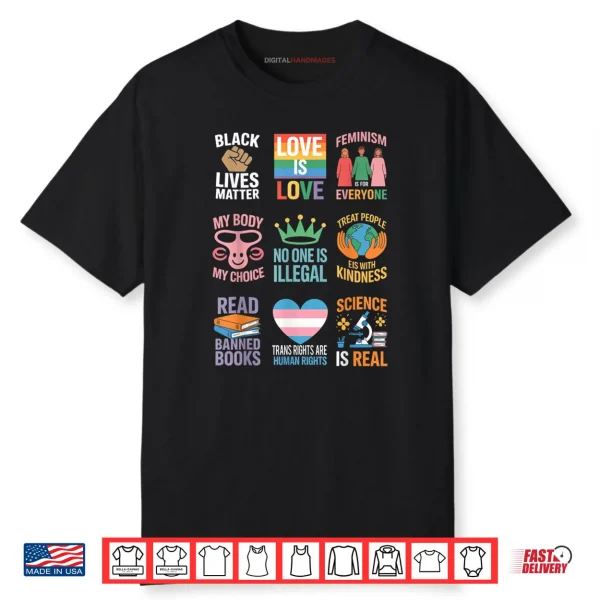 No King Resist Protest Equality Immigrant LGBTQ Ally Liberal Shirt