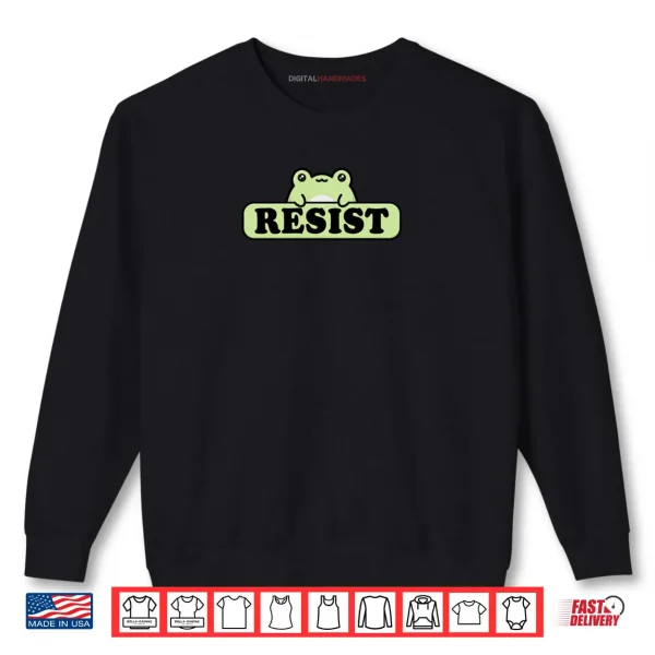 Sweatshirt Cute Frog Resist Shirt