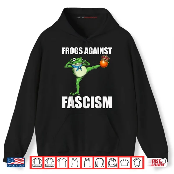 Frogs Against Fascism No Kings in Portland Frog Protest Shirt 2 Hoodie Frogs Against Fascism No Kings in Portland Frog Protest Shirt