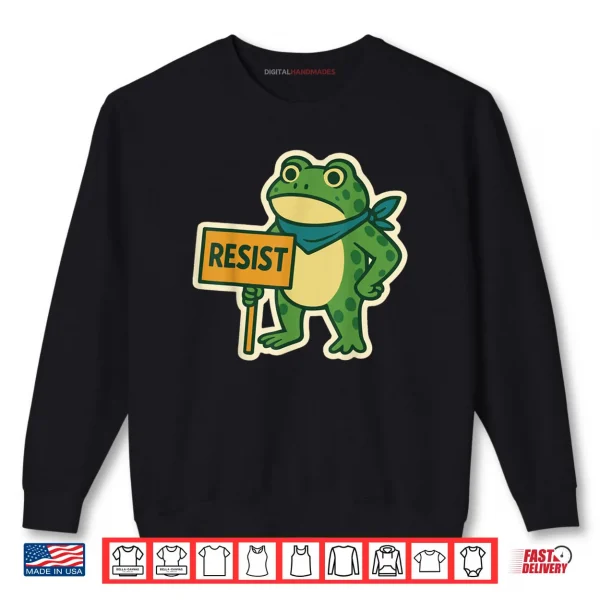 Sweatshirt Portland Frog Protest Resist Portland Frog ICE Protest Shirt