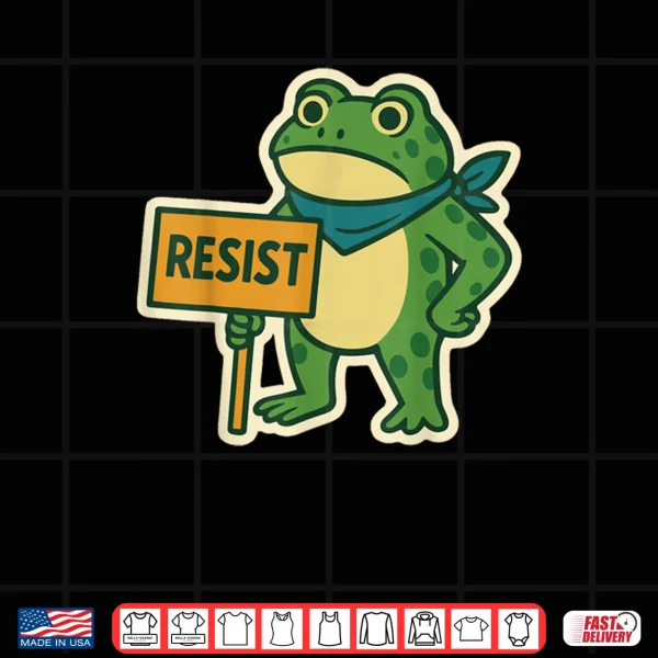 Design Portland Frog Protest Resist Portland Frog ICE Protest Shirt
