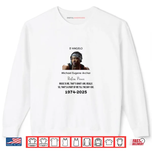 Sweatshirt Rip DAngelo Micheal Eugene Archer 1974 2025 Shirt