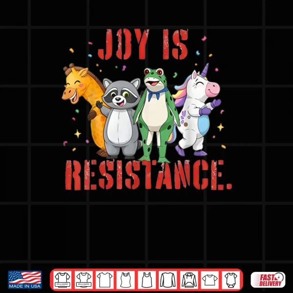 Design Joy is Resistance Portland Frog Protest Shirt
