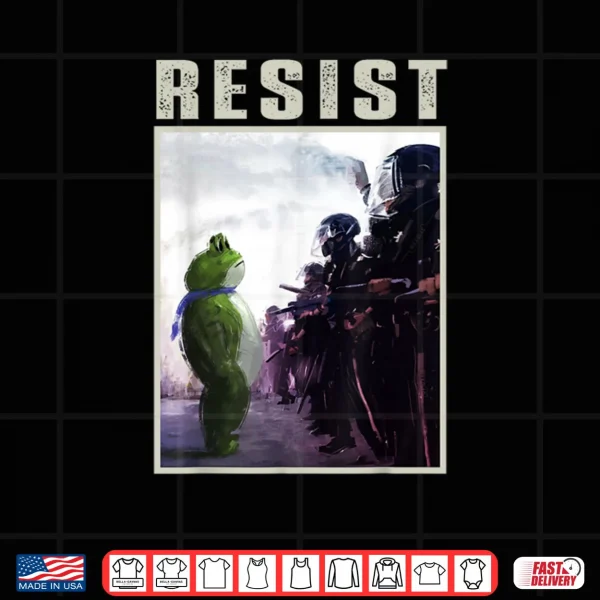 Design Portland 2025 Resist Portland Frog Protest Art Shirt