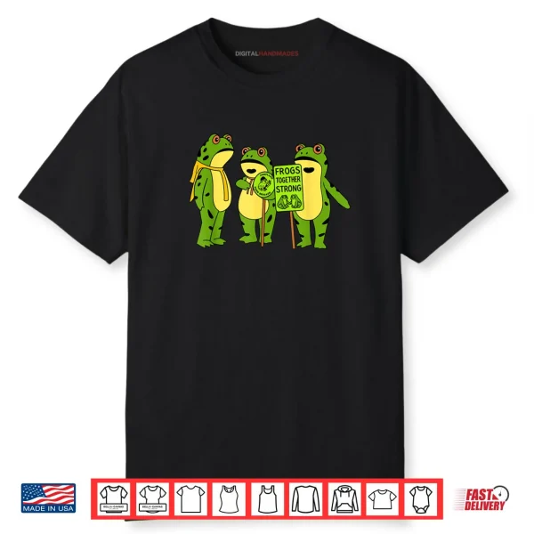 Portland Frog Brigade Oregon Frogs Together Funny Strong Shirt