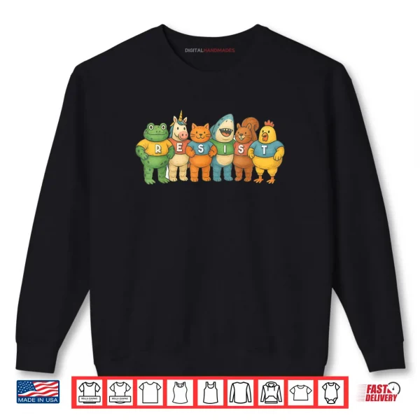 Sweatshirt Portland Frog Funny City Art Portland Frog Protest Shirt