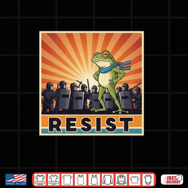 Design Portland Frog Protest Resist Costume Shirt