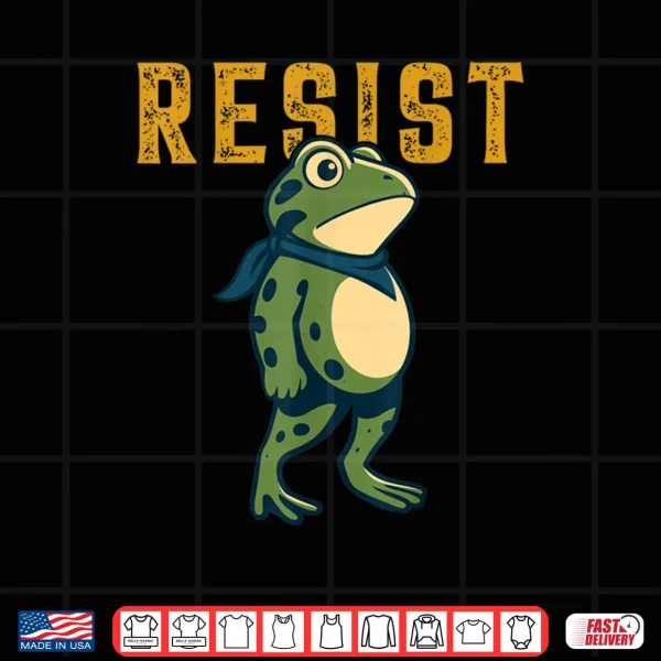 Design Portland Frog Protest Resist Portland Frog Activist Shirt