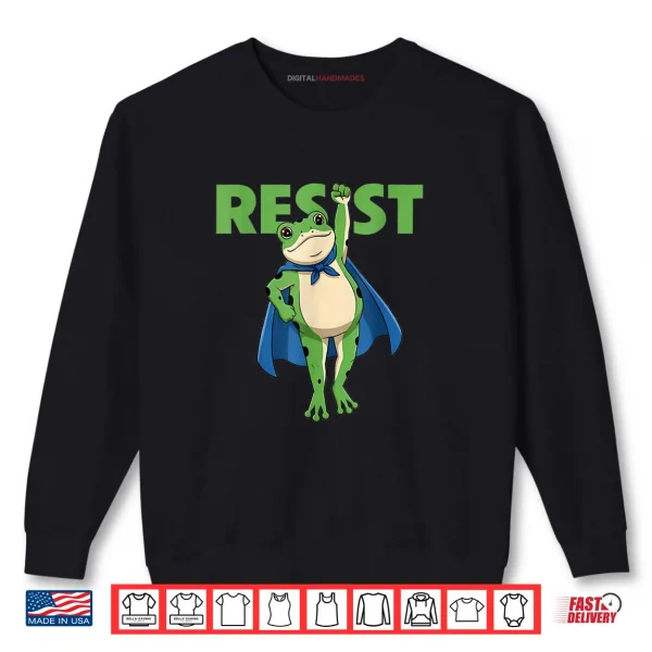 Portland Frog Protest SuperFrog Shirt 1 Sweatshirt Portland Frog Protest SuperFrog Shirt