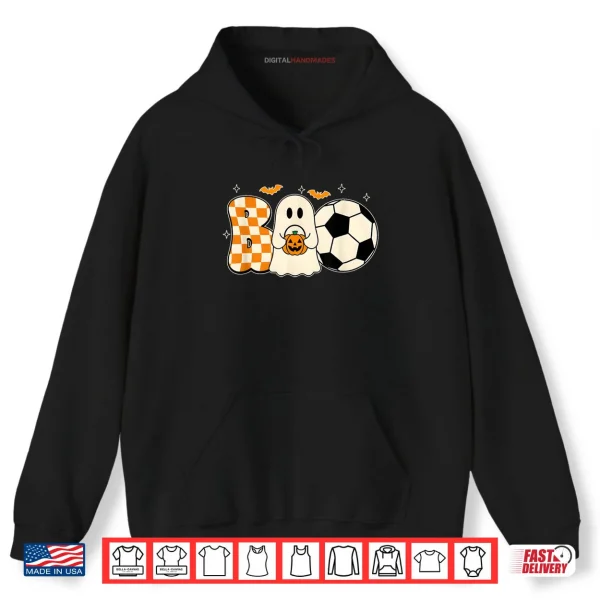 Boo Ghost Playing Soccer Halloween Players Trick or Treat Shirt 2 Hoodie Boo Ghost Playing Soccer Halloween Players Trick or Treat Shirt