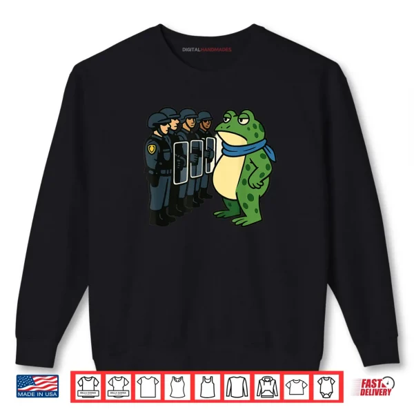 Sweatshirt Portland Frog Courage to Speak Up Stand Portland Frog Shirt