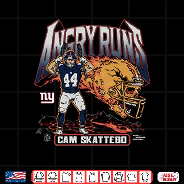 Design Angry Runs Cam Skattebo Shirt