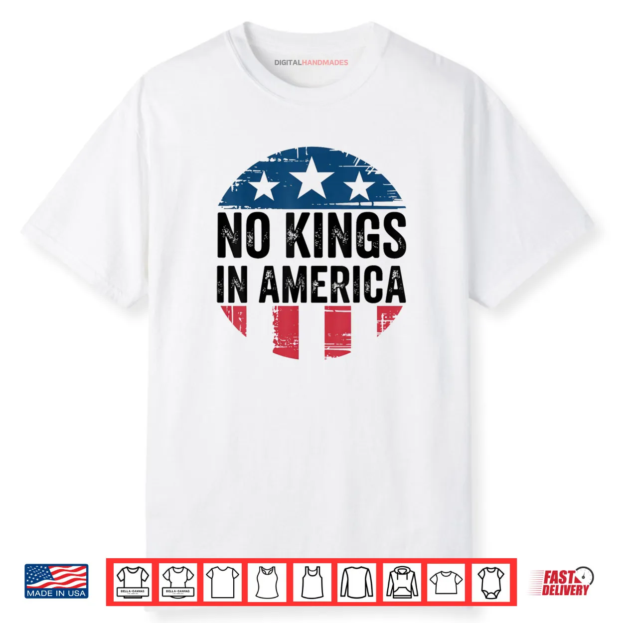 No Kings in America Vintage Shirt No Kings in America Vintage Shirt