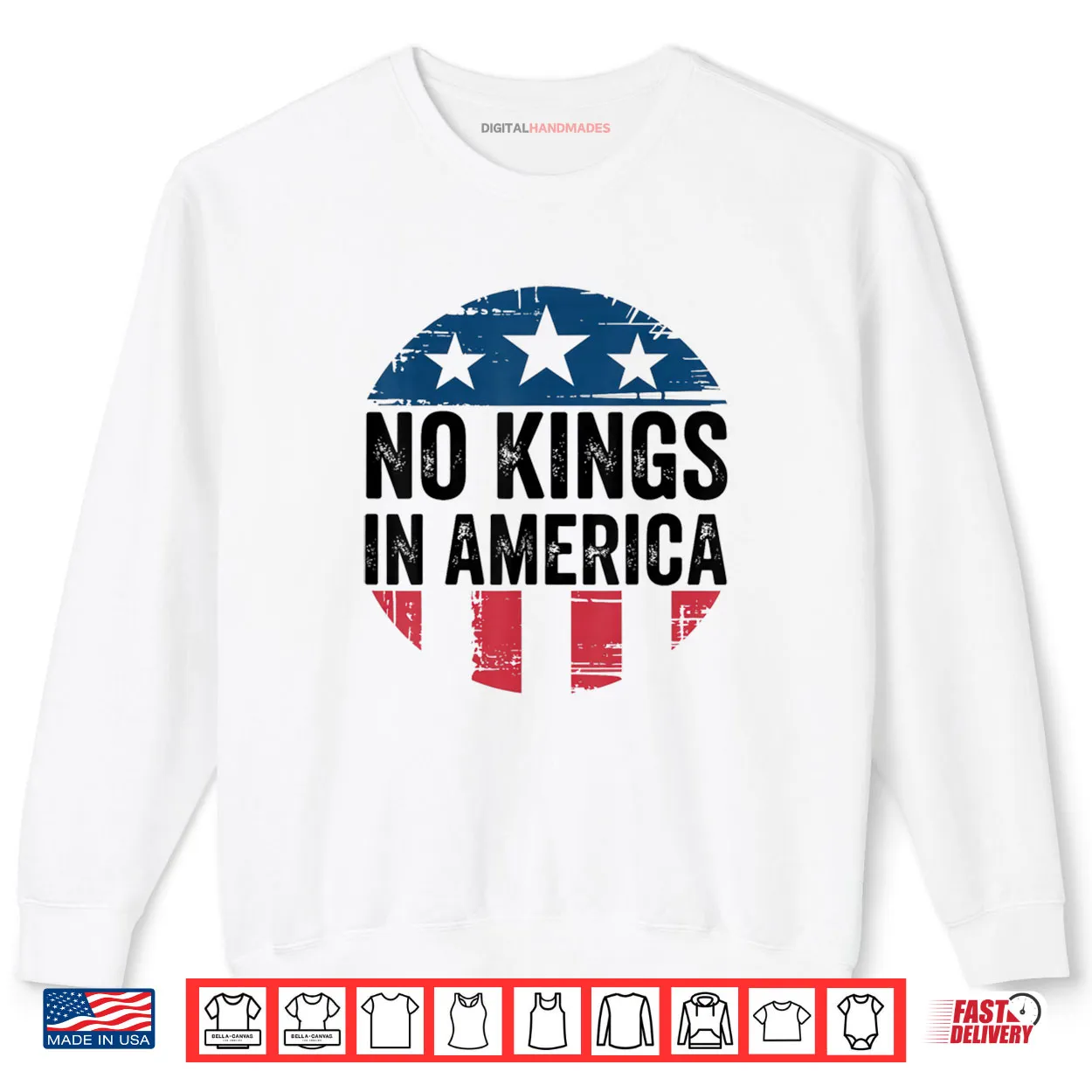 No Kings in America Vintage Shirt No Kings in America Vintage Shirt
