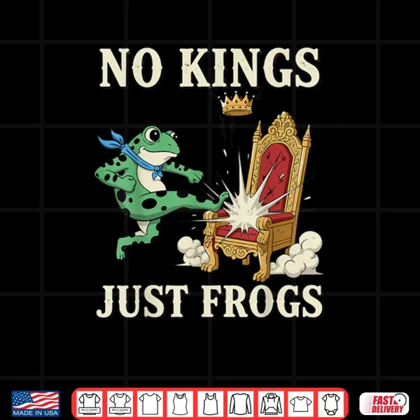 Design No Kings Just Frogs Funny Portland Protest Shirt