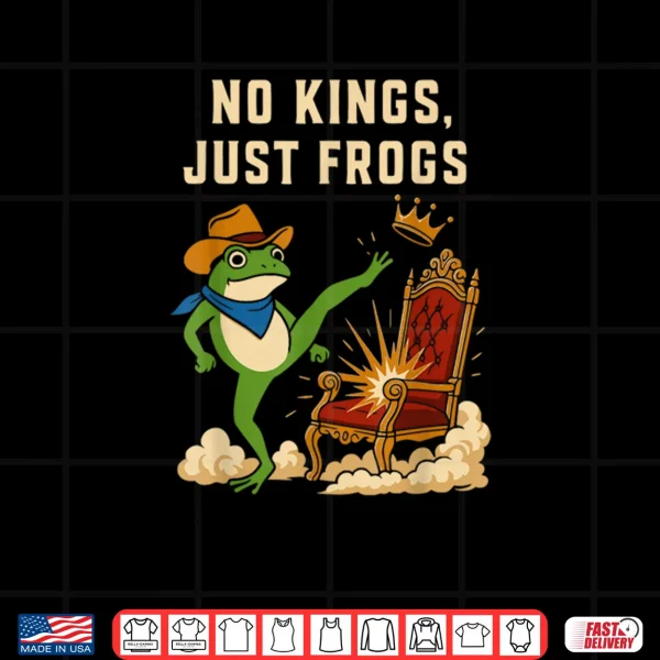 Design No Kings Just Frogs Portland Frog Protest Vintage Shirt