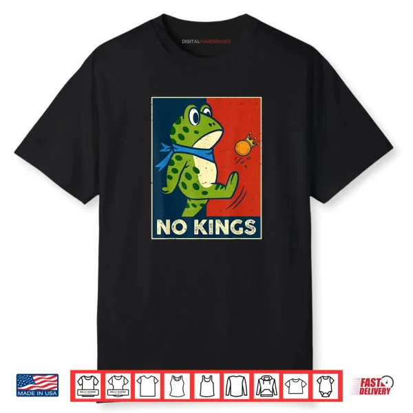 No Kings Portland Frog Kicking Protest Shirt