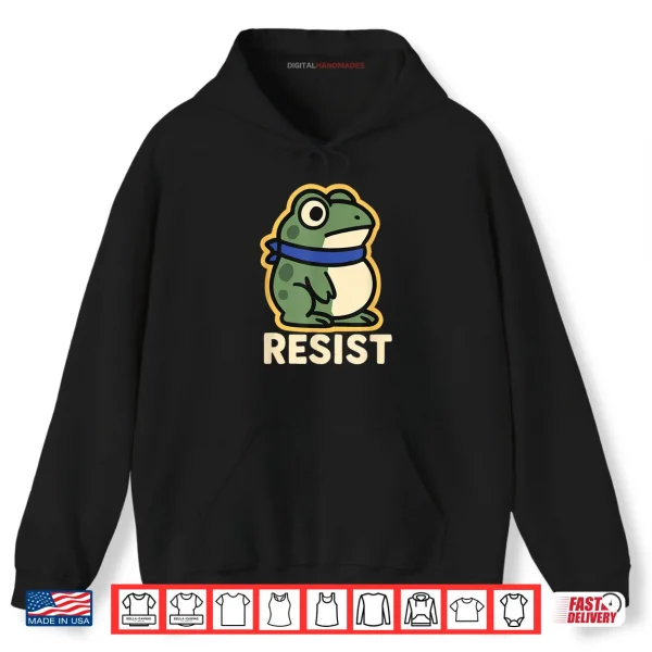 Cute Portland Frog Resist Shirt 2 Hoodie Cute Portland Frog Resist Shirt