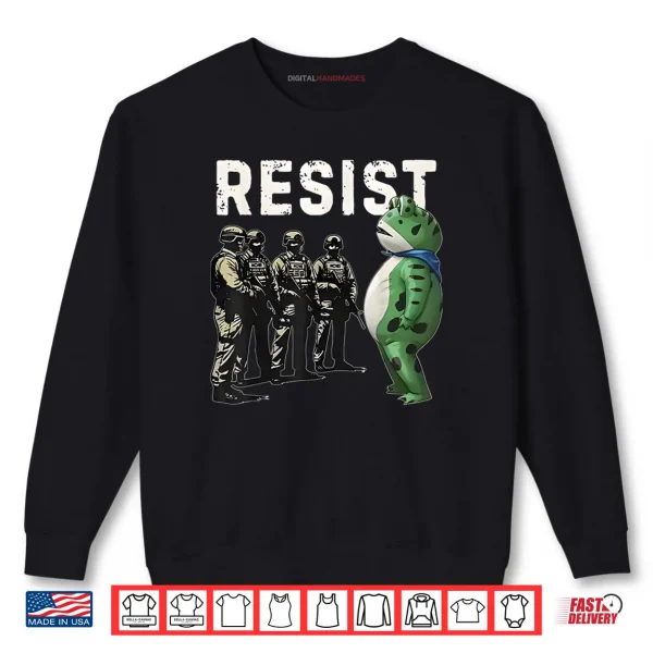 Sweatshirt Frogs Resist Portland Frog Protest Shirt