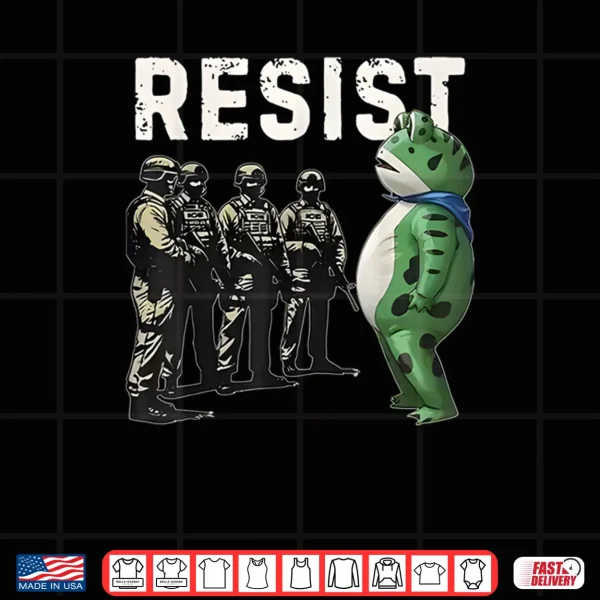 Design Frogs Resist Portland Frog Protest Shirt
