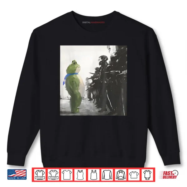 Sweatshirt Portland Frog Meme Retro Vintage Style Gift Shirt