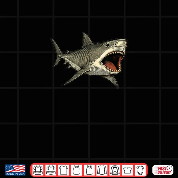 Design Tiger Shark with Open Mouth Ocean Shirt