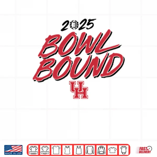 Design Houston Cougars Bowl Bound 2025 Shirt