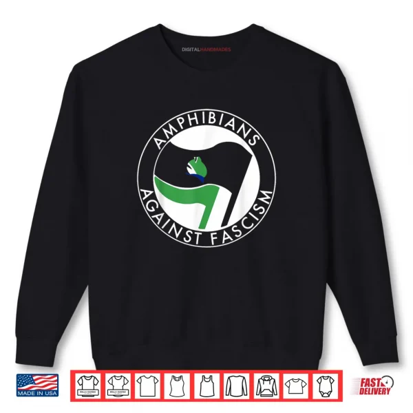 Amphibians Against Fascism Portland Inflatable Frog Protest Shirt 1 Sweatshirt Amphibians Against Fascism Portland Inflatable Frog Protest Shirt