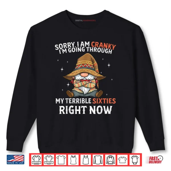 Sweatshirt Sorry I Am Cranky Im Going Through My Terrible Sixties Shirt