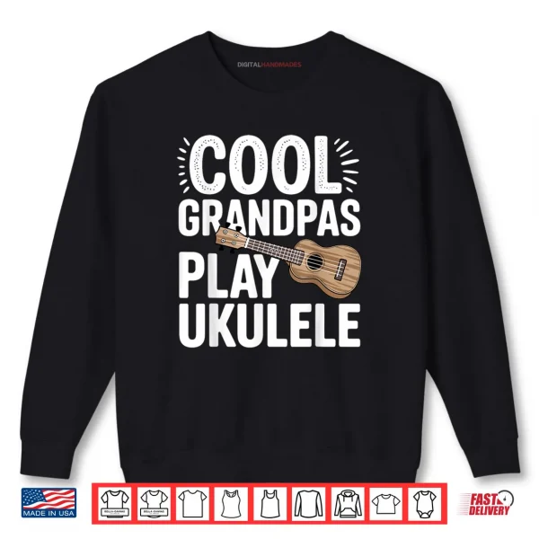 Sweatshirt Cool Ukulele Art for Grandpa Men Music Lover Ukulele Player Shirt