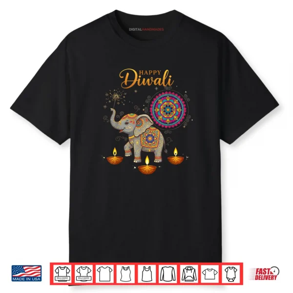 Cute Elephant Happy Diwali Shirt
