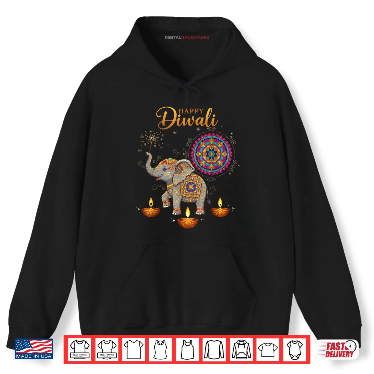 Cute Elephant Happy Diwali Shirt Cute Elephant Happy Diwali Shirt