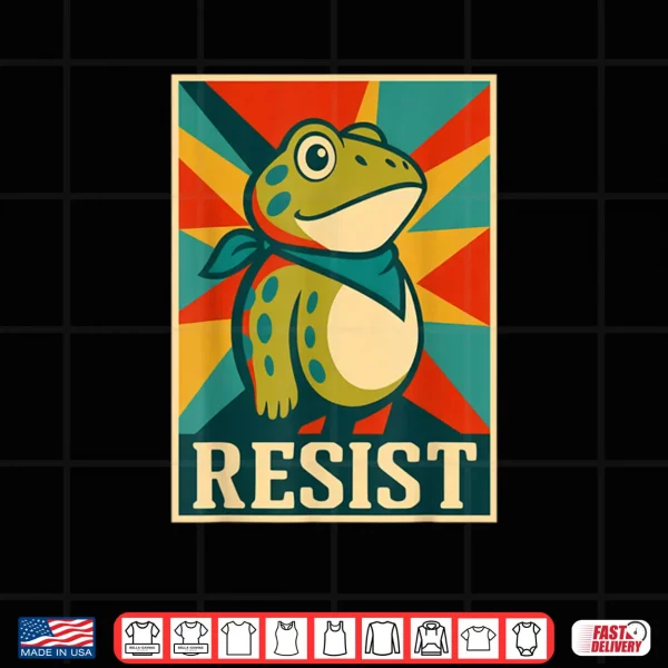 Design Frog Resist Portland Frog Protest Portland Frog Vintage Shirt