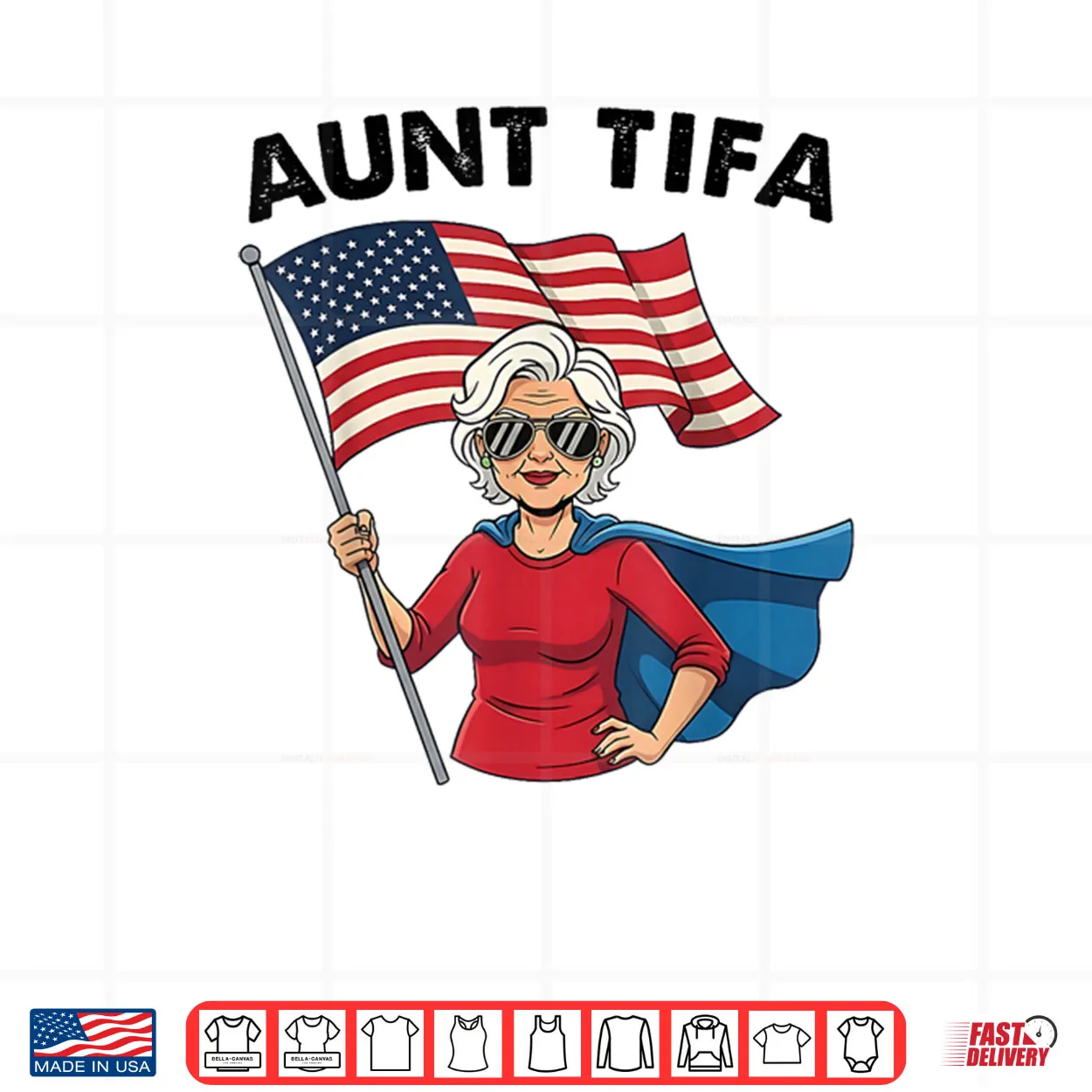 I Am Aunt Tifa Woman’s Girl Aunt Tifa America Flag Shirt I Am Aunt Tifa Woman’s Girl Aunt Tifa America Flag Shirt