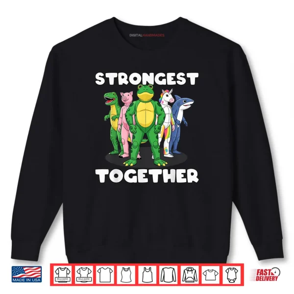 Sweatshirt Strongest Together Portland Frog Costume Activist Group Frog Shirt