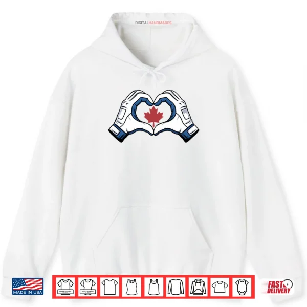 Hoodie George Springer Hand Heart Shirt