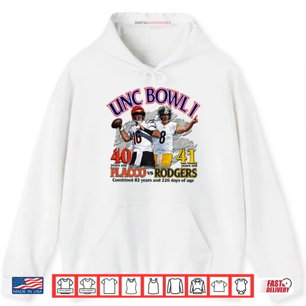 Hoodie Unc Bowl I Joe Flacco vs Aaron Rodgers Shirt