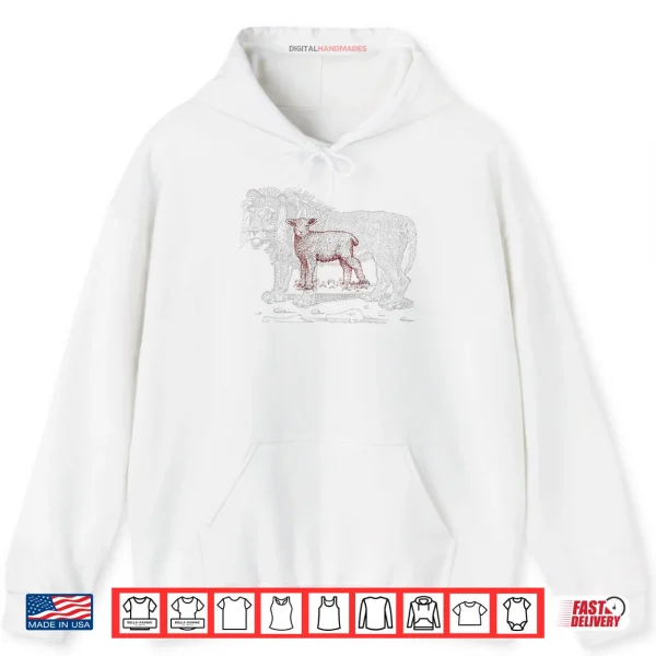 Hoodie The Lion and The Lamb Sketch Shirt