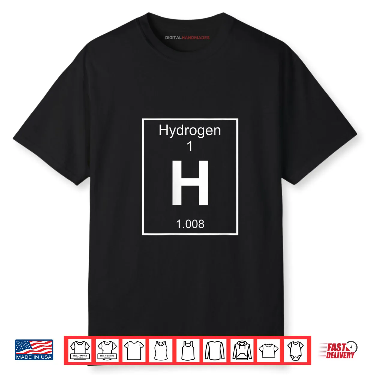 Hydrogen Element Costume Periodic Table Chemistry Shirt Hydrogen Element Costume Periodic Table Chemistry Shirt