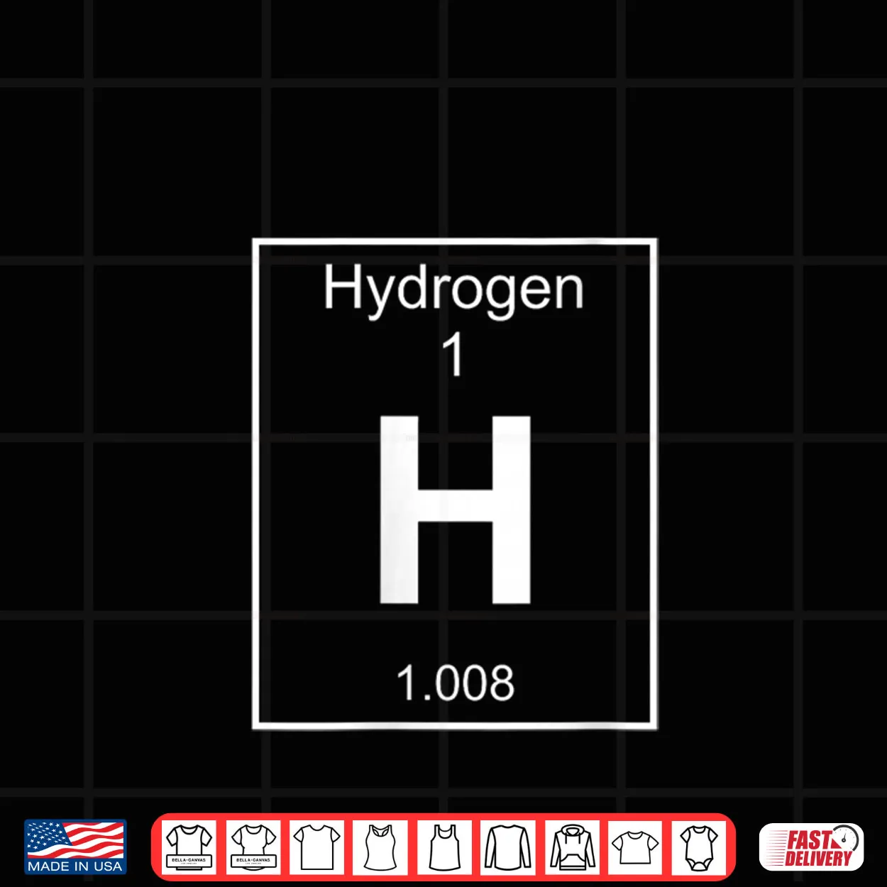 Hydrogen Element Costume Periodic Table Chemistry Shirt Hydrogen Element Costume Periodic Table Chemistry Shirt
