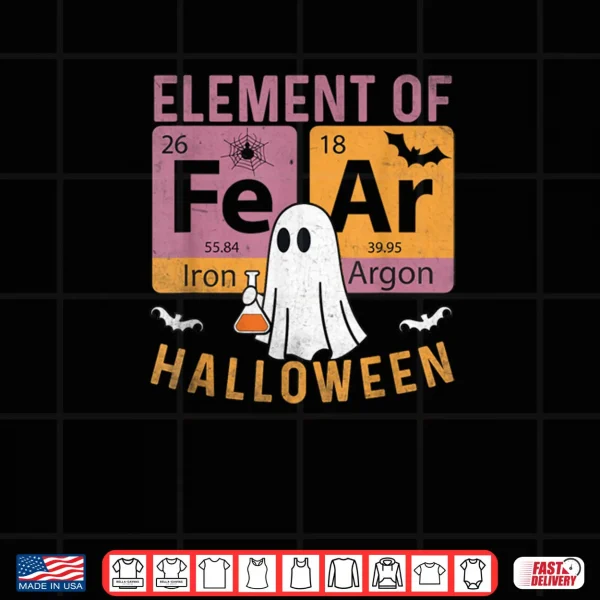 Chemistry Teacher Fear Periodically Elements of Halloween Shirt 3 Design Chemistry Teacher Fear Periodically Elements of Halloween Shirt